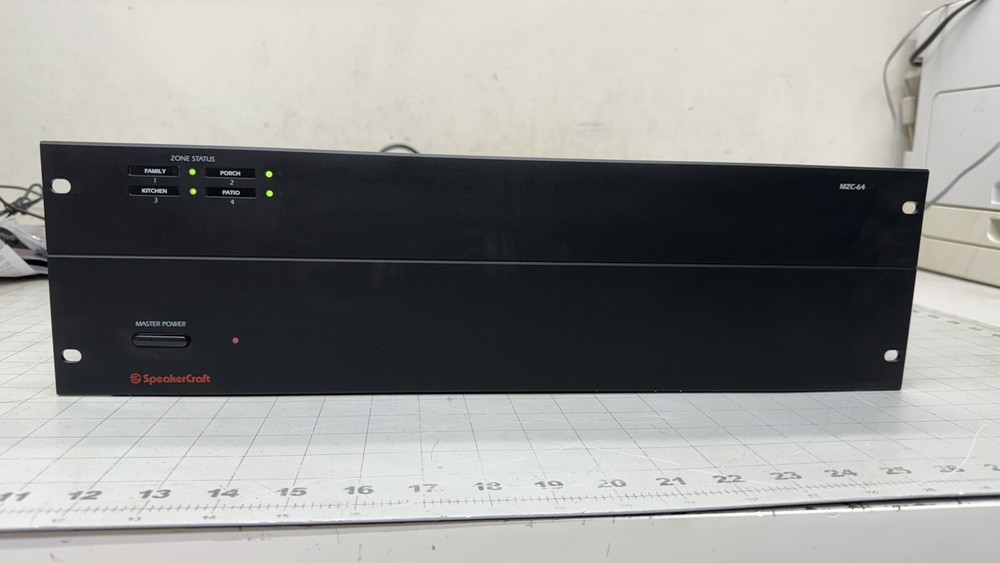 SpeakerCraft MZC-64 Multi-Zone AV Amplifier Controller WORKING PULL LOW 36 Hours
