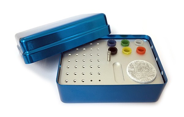 Endo File Holder - 35H Aluminum Sterilization Box