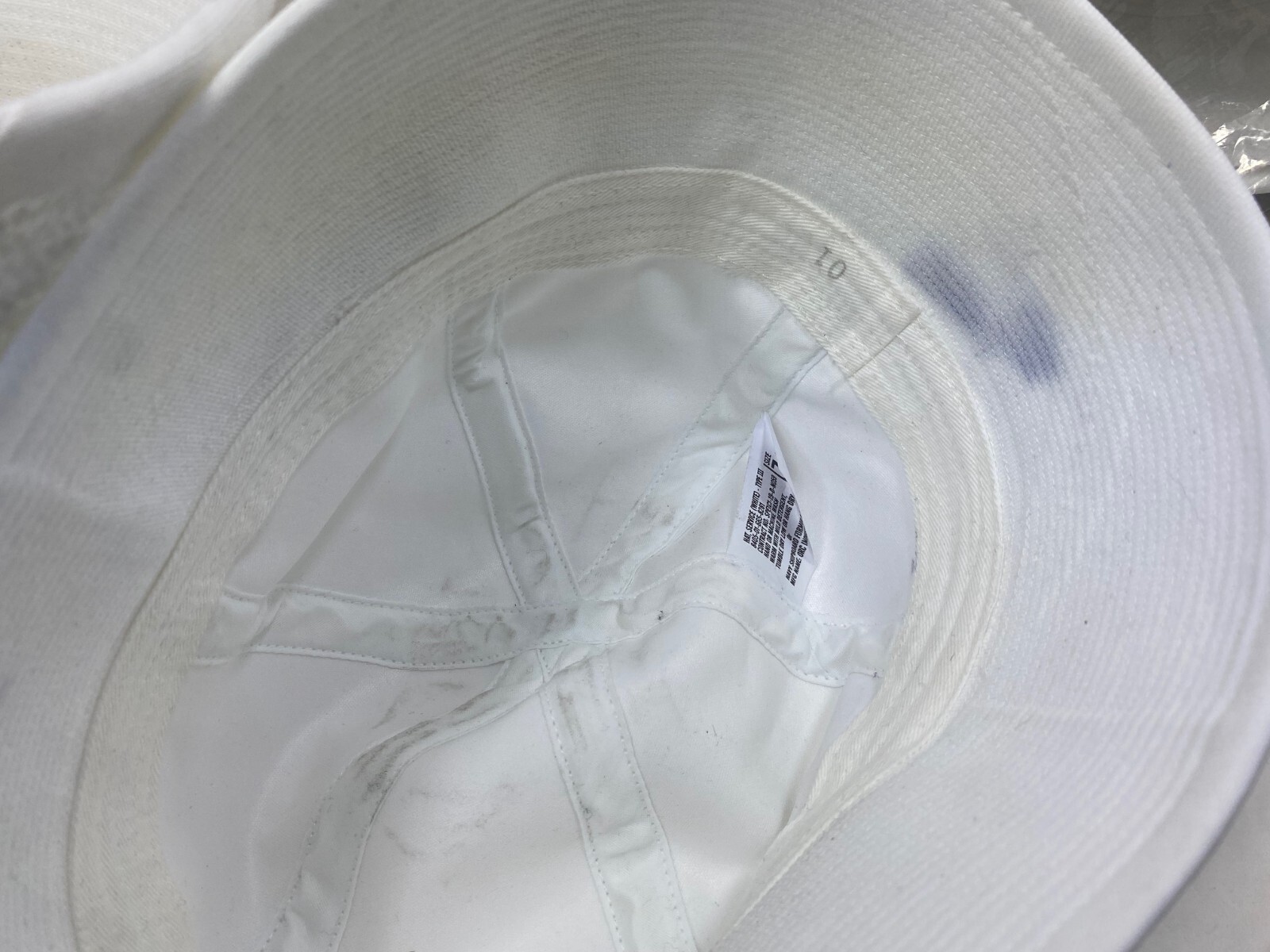 US issue Navy Dixie Cup (Enlist/Stamp) Sailor Hat #3s, STAINED size Med 7 1/4