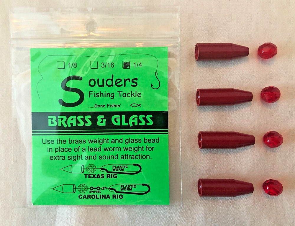 1/4 oz Brass & Glass Combo Pack- Red