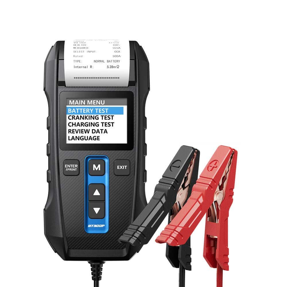12V Car Battery Tester w/ Printer 12V / 24V Charging Cranking Load Test Analyzer