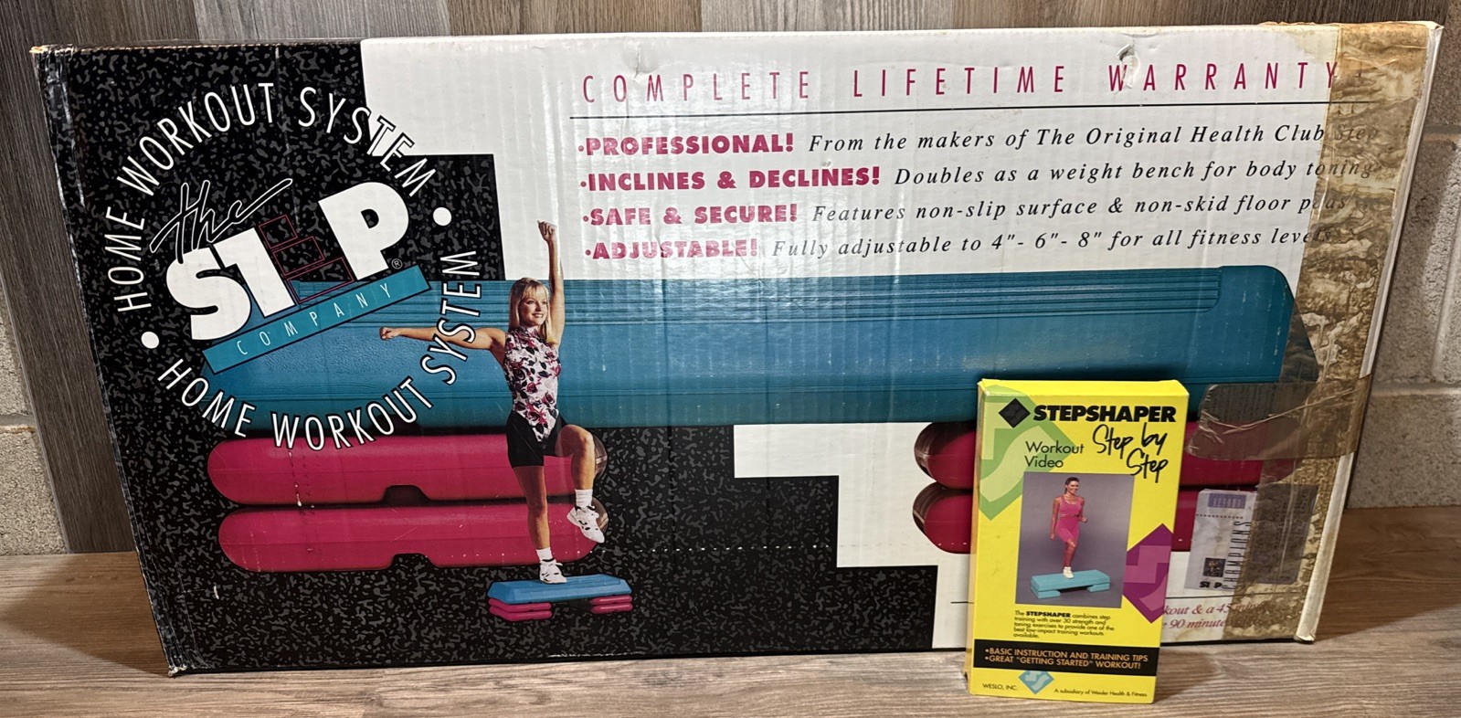 The Step Company Home Workout System Step Platform With 4 Risers 4” 6” 8”