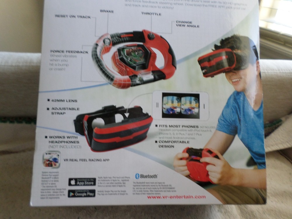 NIB VR Real Feel Racing 3D Reality Simulator Racing Experience Bluetooth