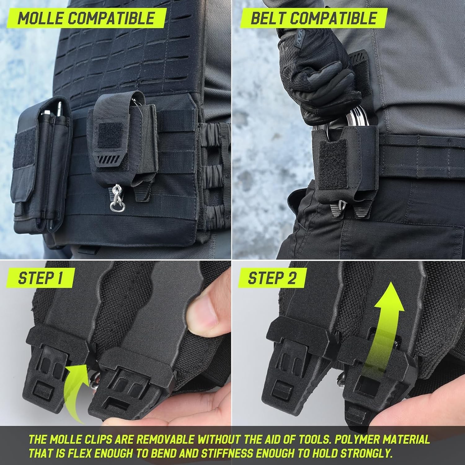 Molle Handcuff Pouch Handcuff Case for Duty Belt Open Top Hand Cuff Case Holster