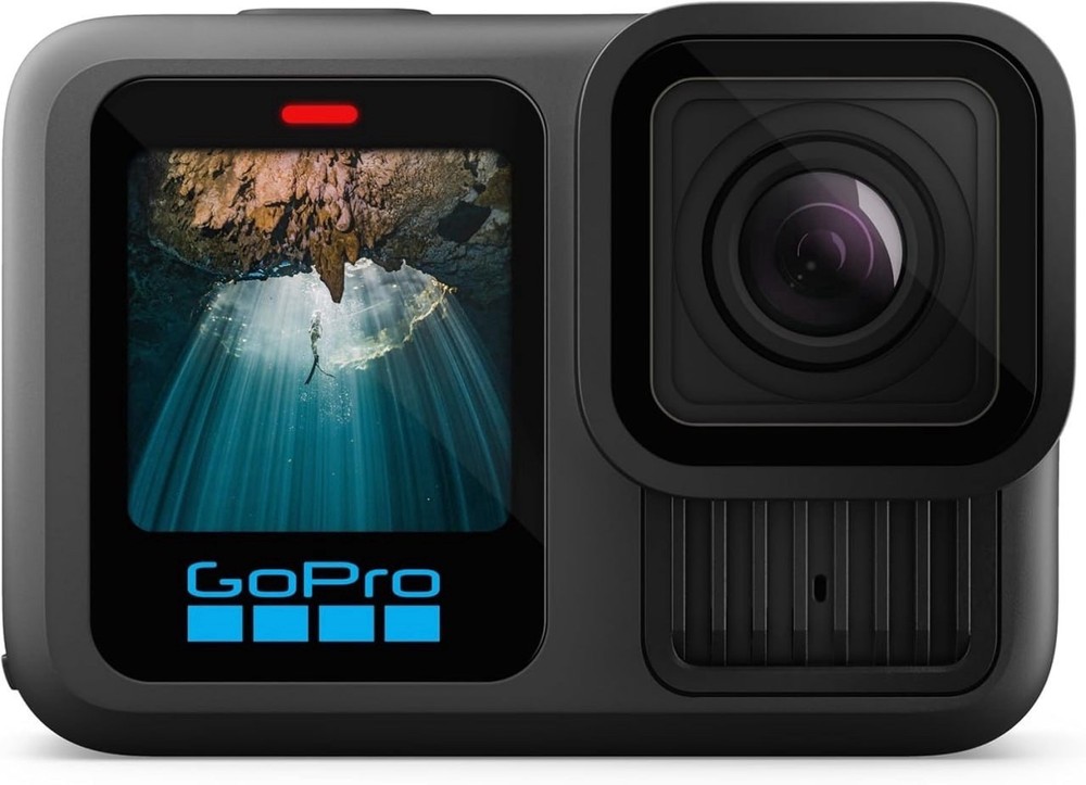 GoPro HERO13 Black Camera Accessory Bundle with Batteries, Handle, Case