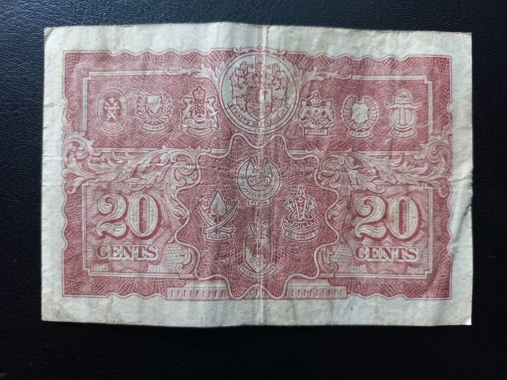 Malaya, 20 Cents, 1941 (P- 9a)