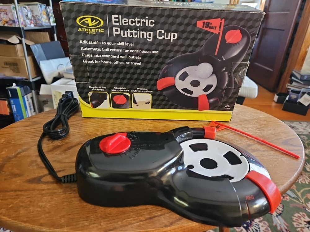 Athletic Works Electric Putting Cup Golf With Original Box Never Used Opened Box