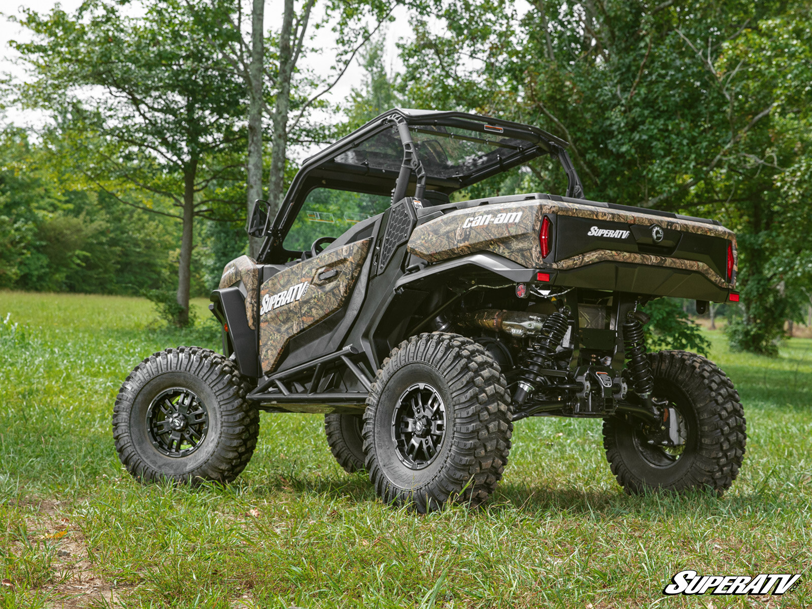 SuperATV Heavy Duty Nerf Bars for Can-Am Commander 1000 (2021+) - Black