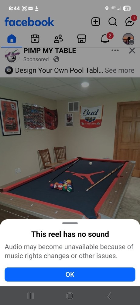 CUSTOM pool table felt cloth