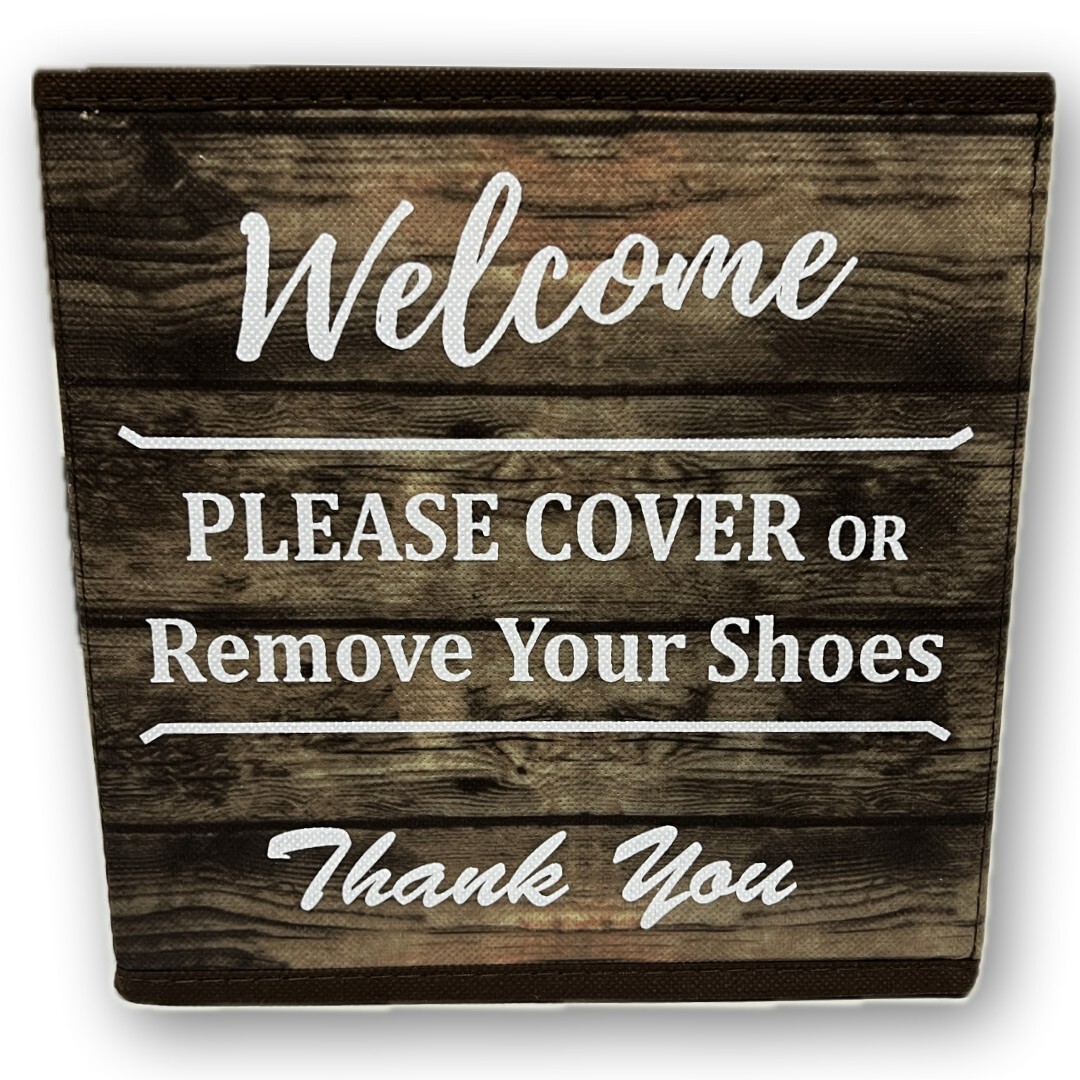 Foldable Collapsible Shoe Cover Holder Box, for Realtor Listings and Open Houses