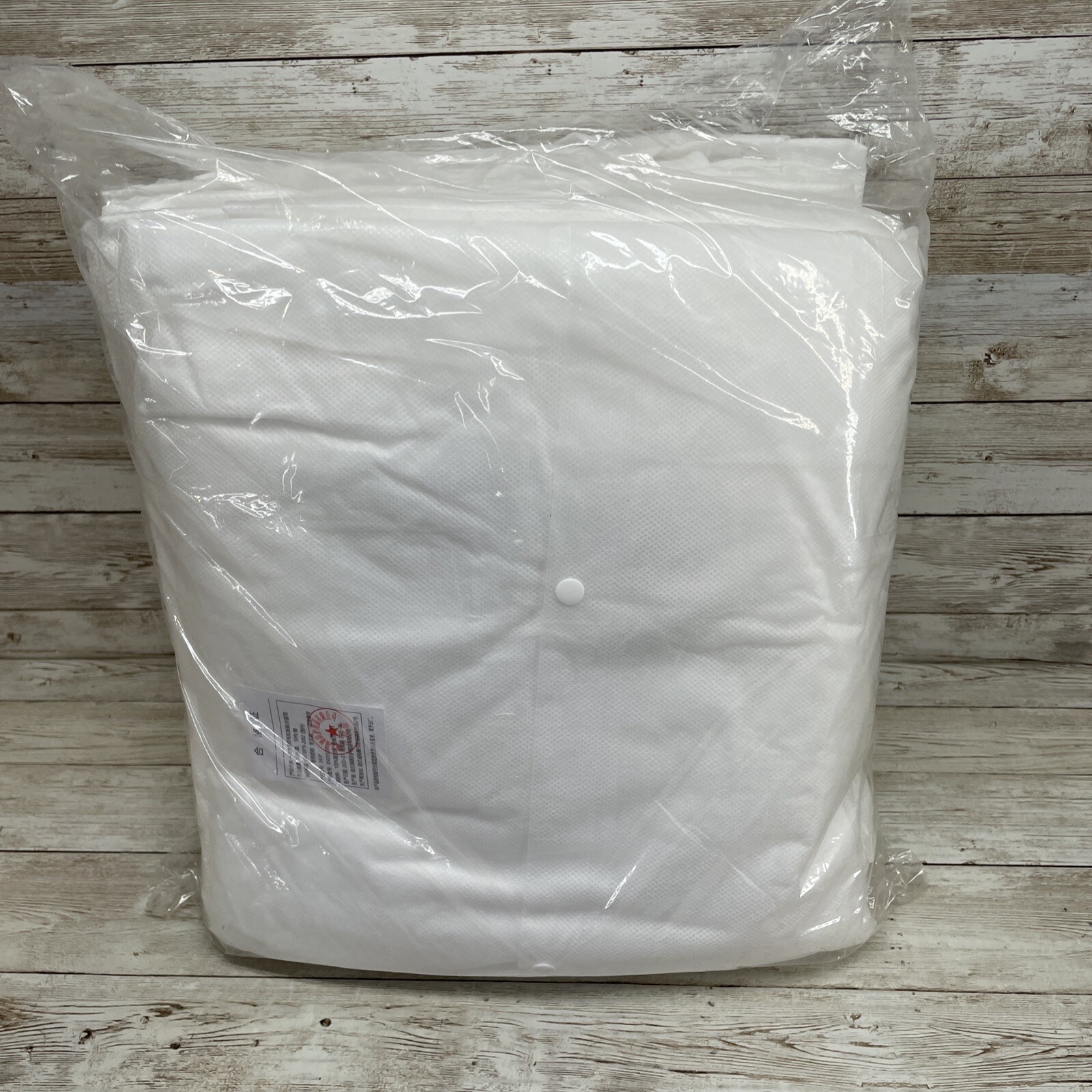 10 Disposable Lab Coats with Pocket White 343P Work Gowns XL Protective Clothing