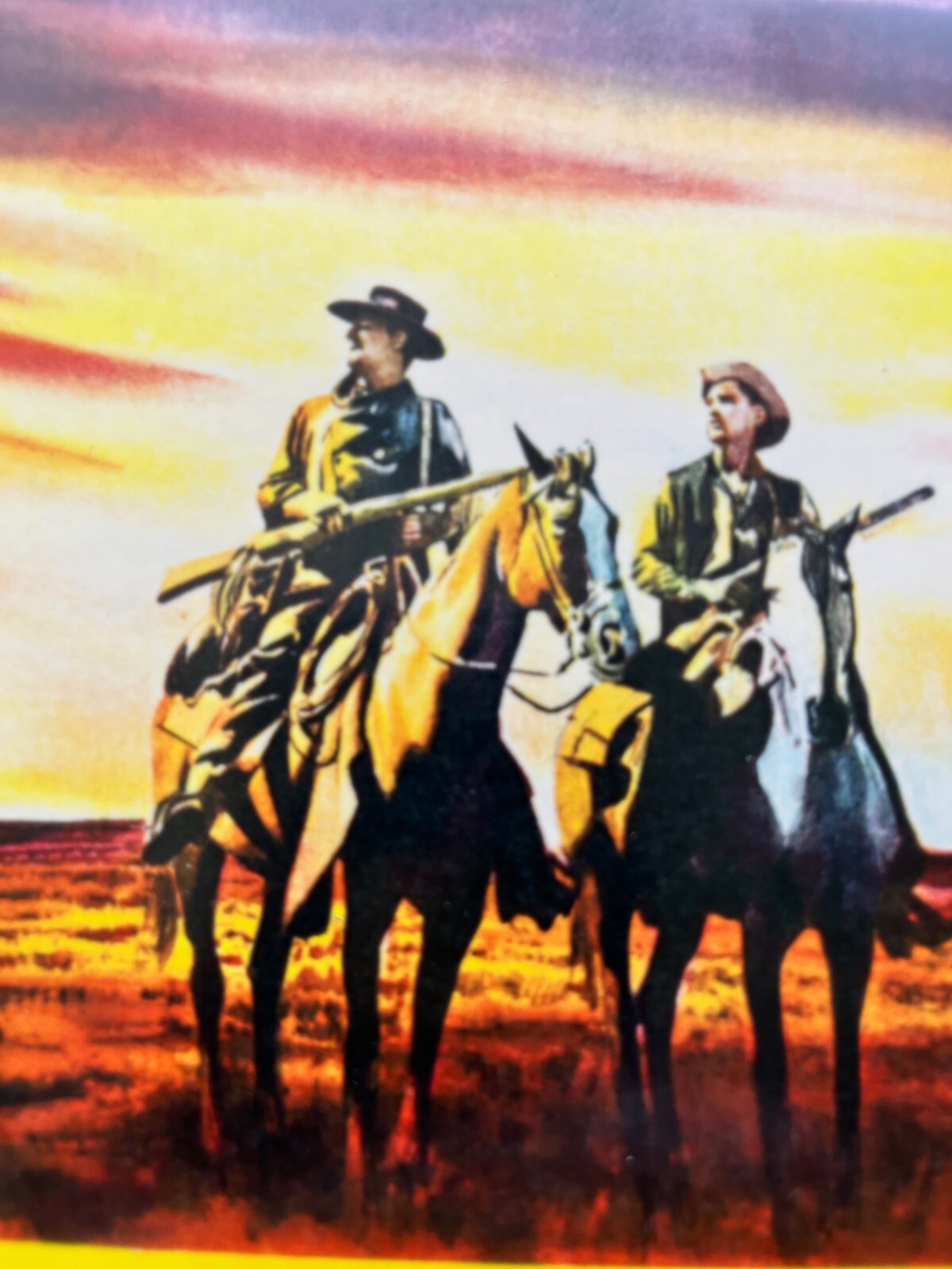 JOHN WAYNE - The Searchers 56 Lobby Card- Beautiful Museum Framed Oak Shadowbox