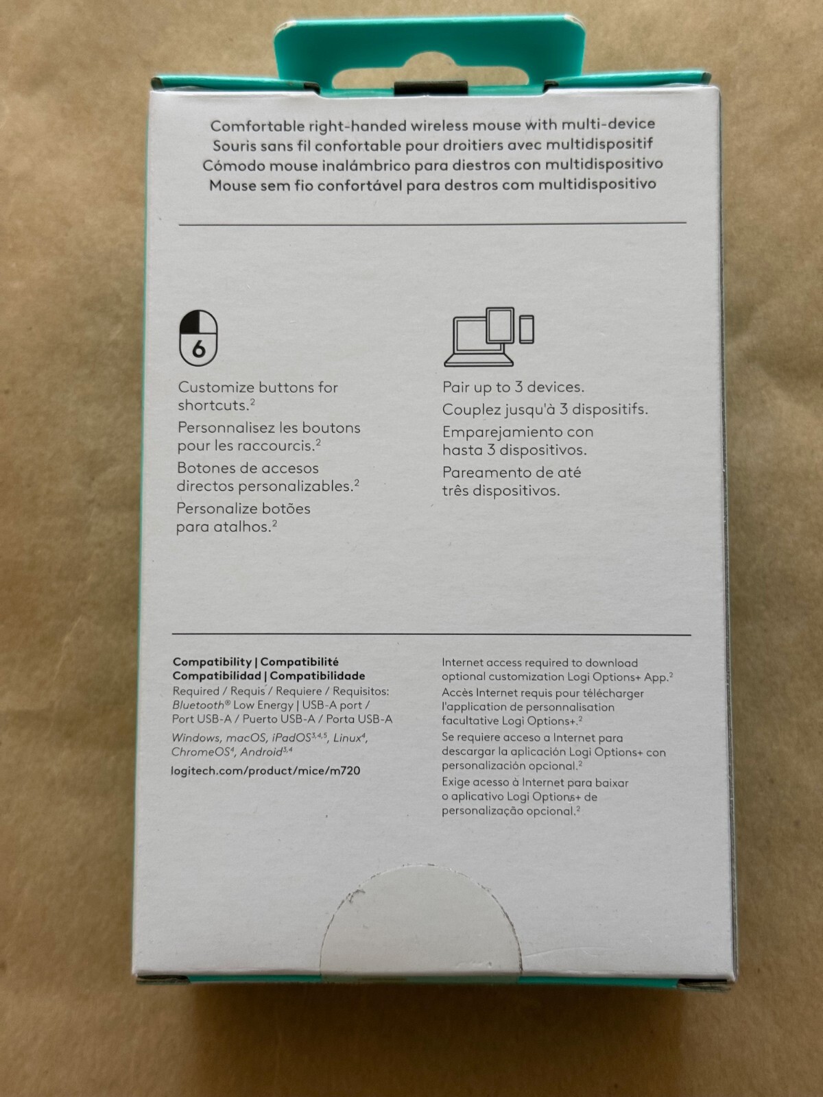 NEW LOGITECH M720 TRIATHLON WIRELESS MOUSE 910-004790 NEW 2025 RETAIL PACKAGING