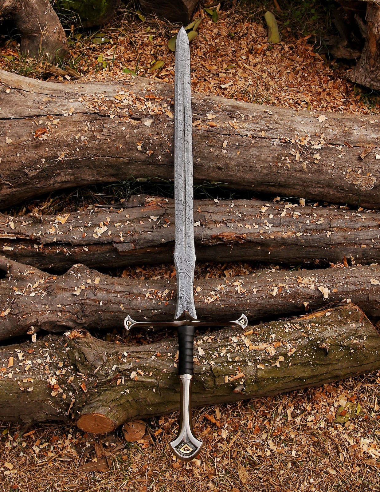 Viking Sword Replica Sharp Medieval Norse Blade Collectible Warrior Weapon Steel