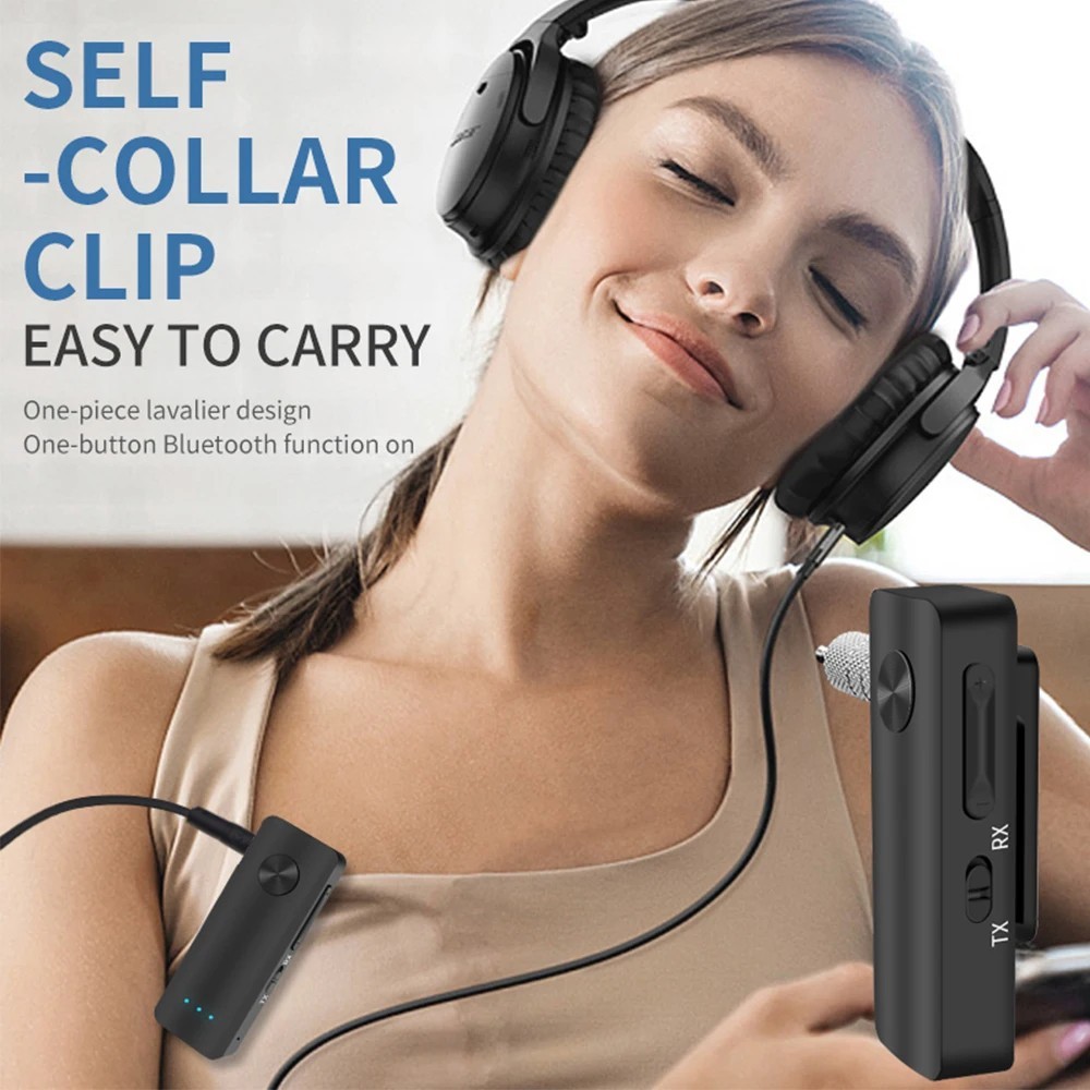 Bluetooth 5.3 Transmitter Receiver AUX 3.5mm Wireless Adapter Car Headphones