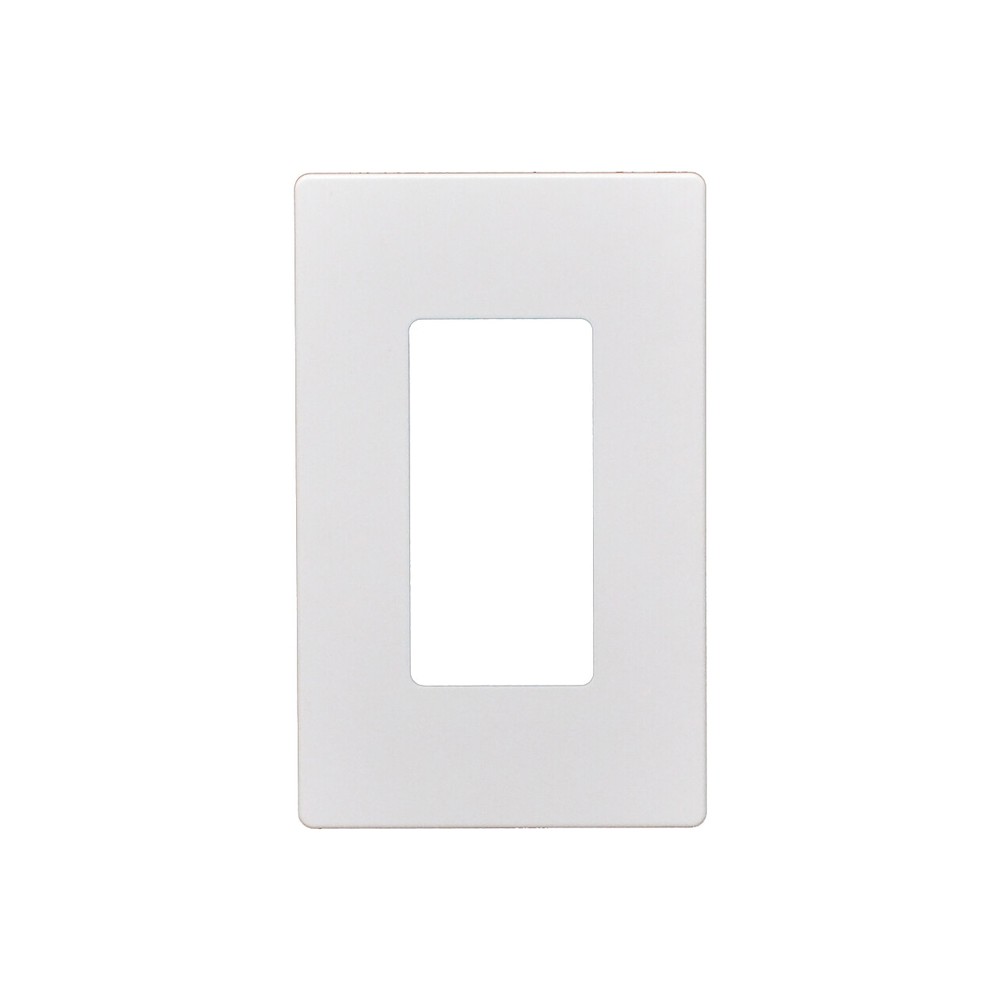 1 Gang Screwless Snap On Decorator Wall Plate White