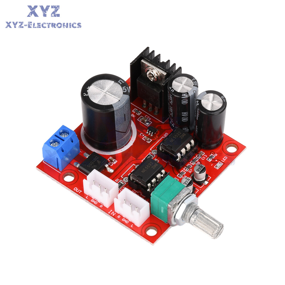 NE5532 Preamplifier Board Single Power Supply Dual Op Amp Preamplifier Module