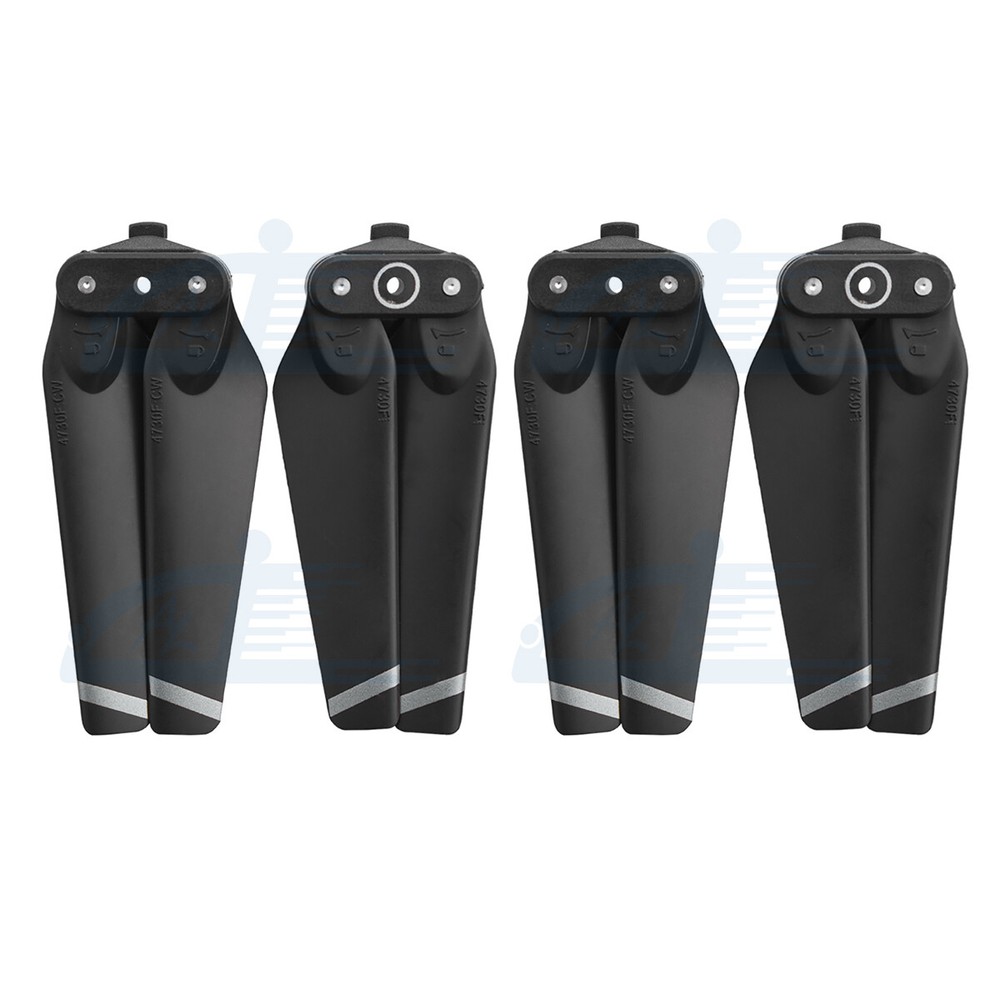 2pairs 4730F Quick-Release Foldable Propellers Blades Silver for DJI Spark Drone