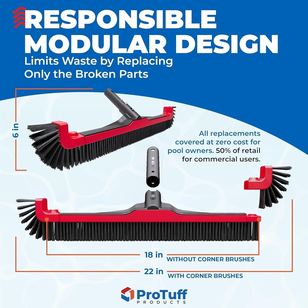 Ultimate 22" Pool Scrubber Brush – Lightweight, Versatile & Lifetime