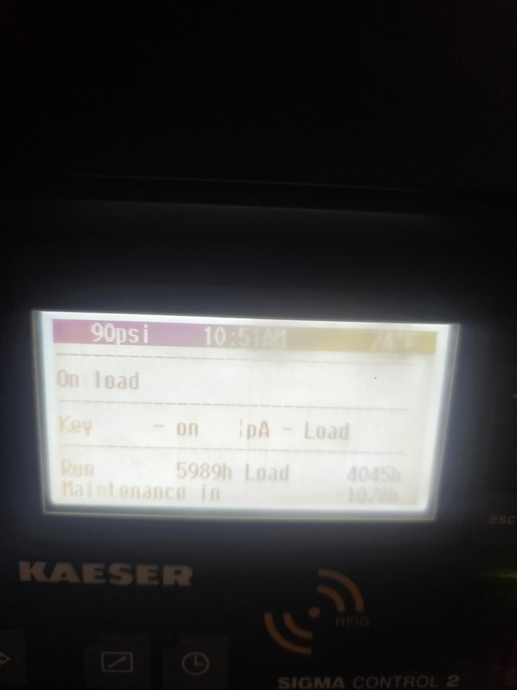 Compressor Kaeser 2018, Model: SM 15 T, psig: 125.0