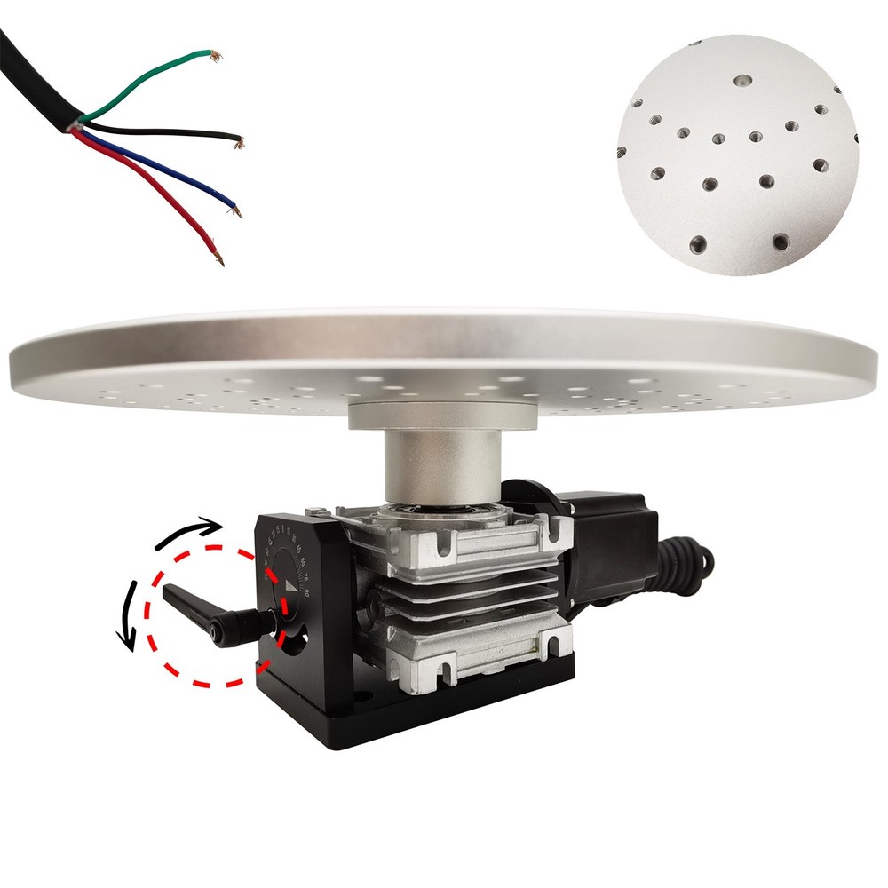 Electric 360° Laser Marking Machine Rotating Worktable Table Clear Engraving110V