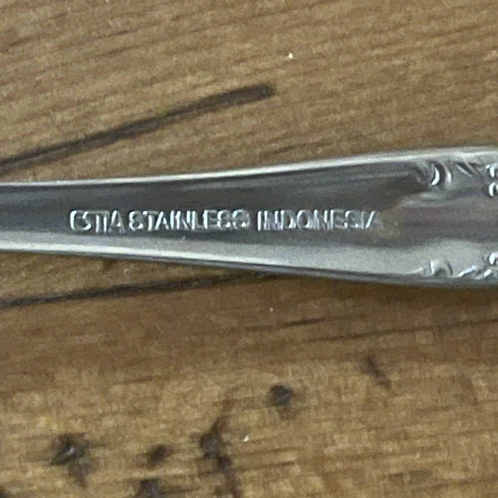 Estia Cascade 3pc Child's Set Stainless Flatware Spoon Knife Fork Teddy Bear