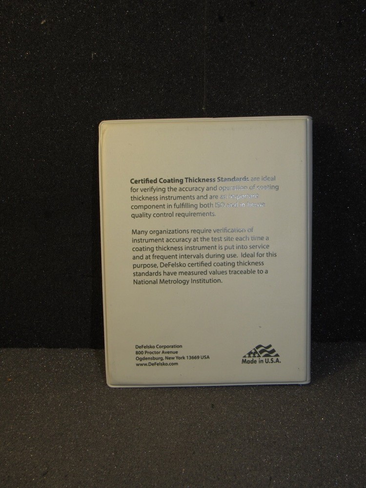 DeFelsko STDA1 Certified Standards A1 Nonfe (List in Description) (#6)