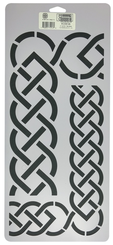 Celtic Quilt Patterns Border Quilting Stencil Knot Design 3" and 2.5" Template