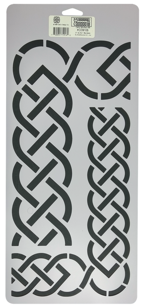 Celtic Quilt Patterns Border Quilting Stencil Knot Design 3" and 2.5" Template