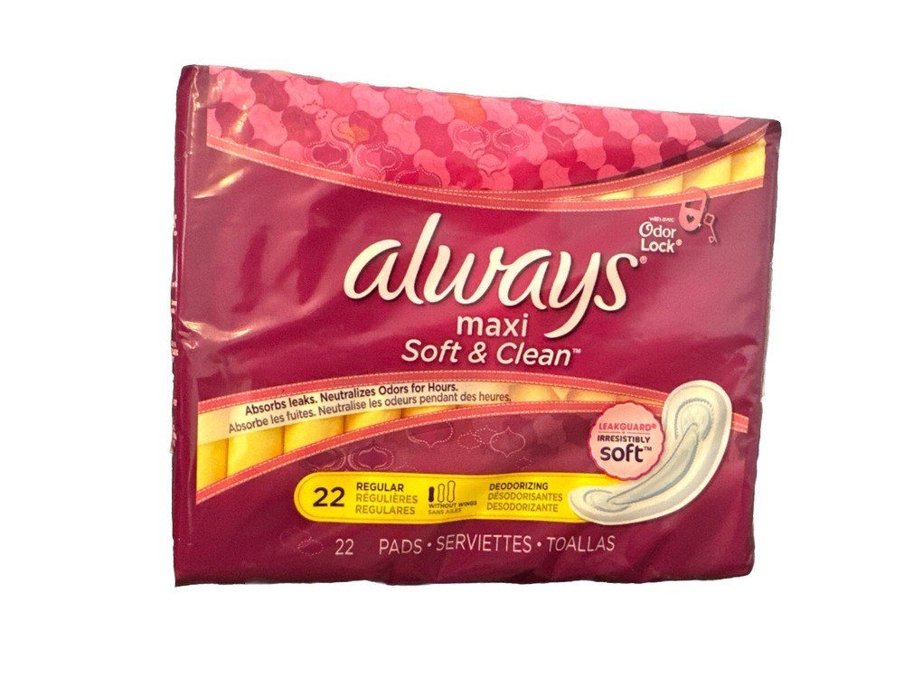 Always Maxi Soft & Clean Regular 22 Count - Discontinued