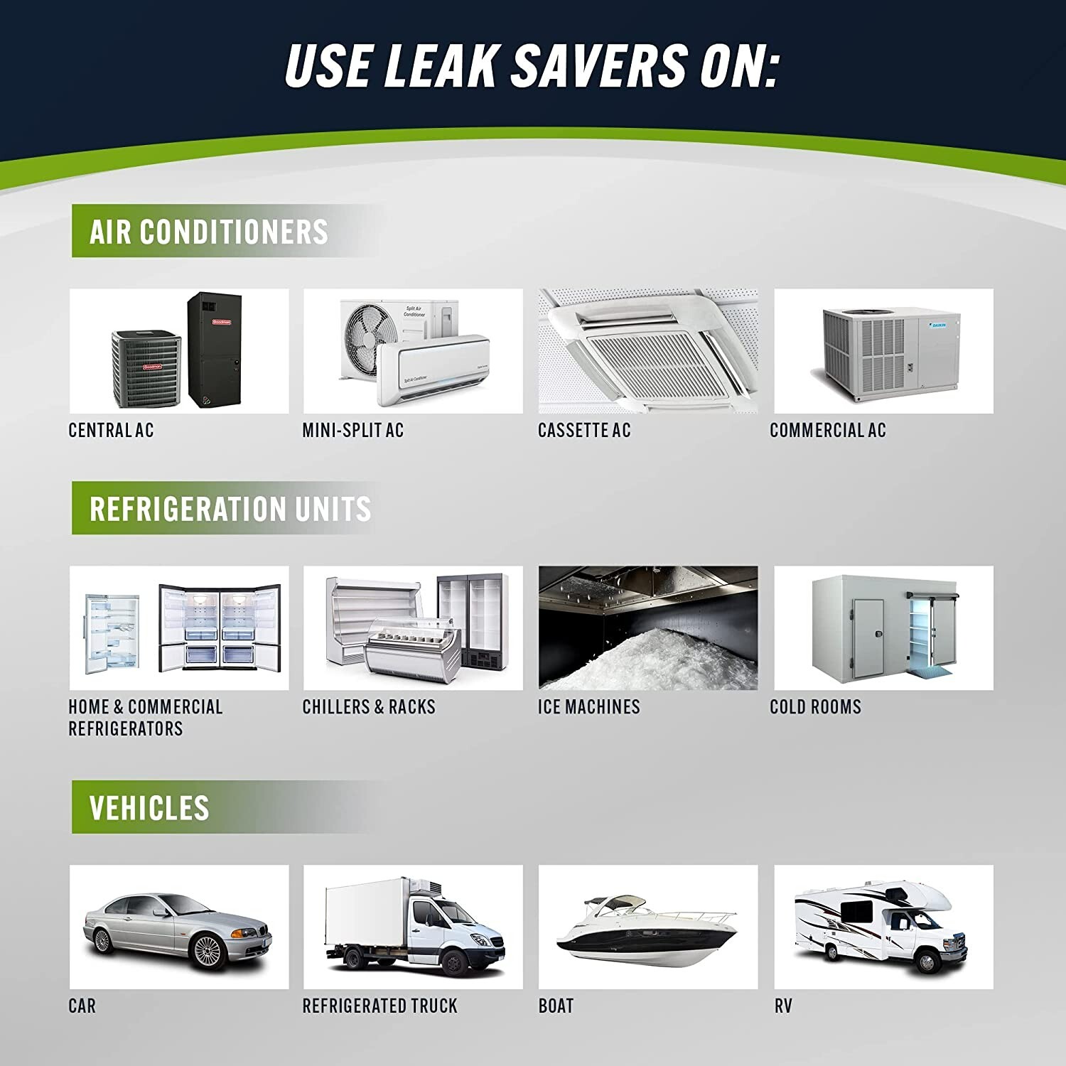 Leak Saver Direct Inject Dry up to 5 Ton AC System Moisture Remover (No Sealant)