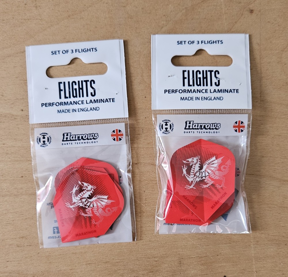 Harrows Marathon Dragon Wales Dart Flights