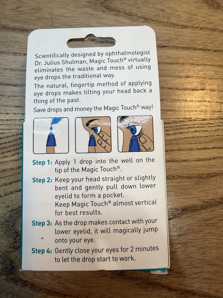 Magic Touch Eye Drop Helper Guide – Silicone Applicator