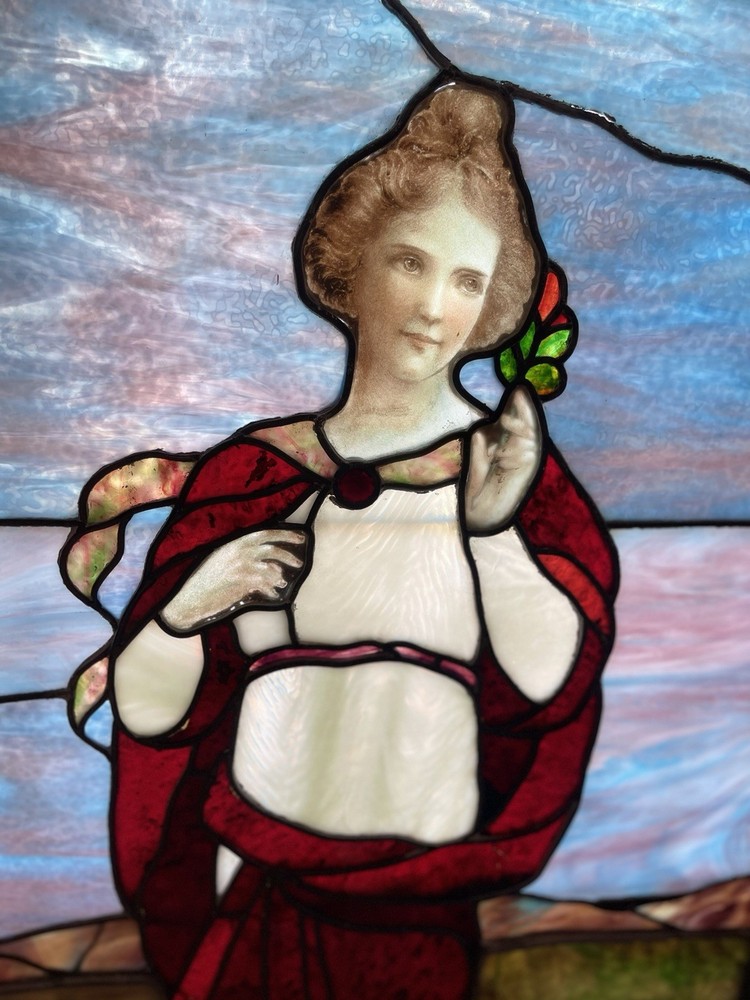 Figural Stained Glass Window