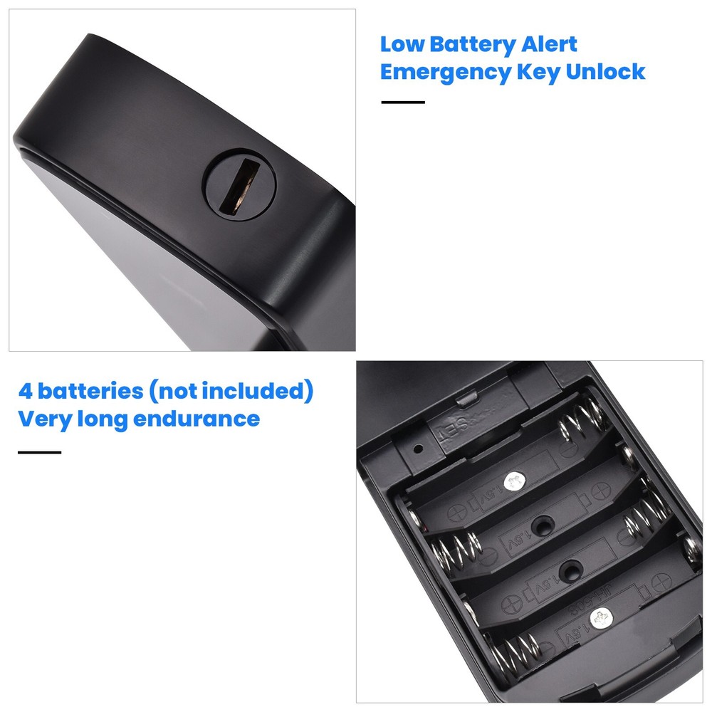 5-in-1 WiFi Smart Door Lock Fingerprint+IC+Code Passcode+Keys+APP Control Unlock