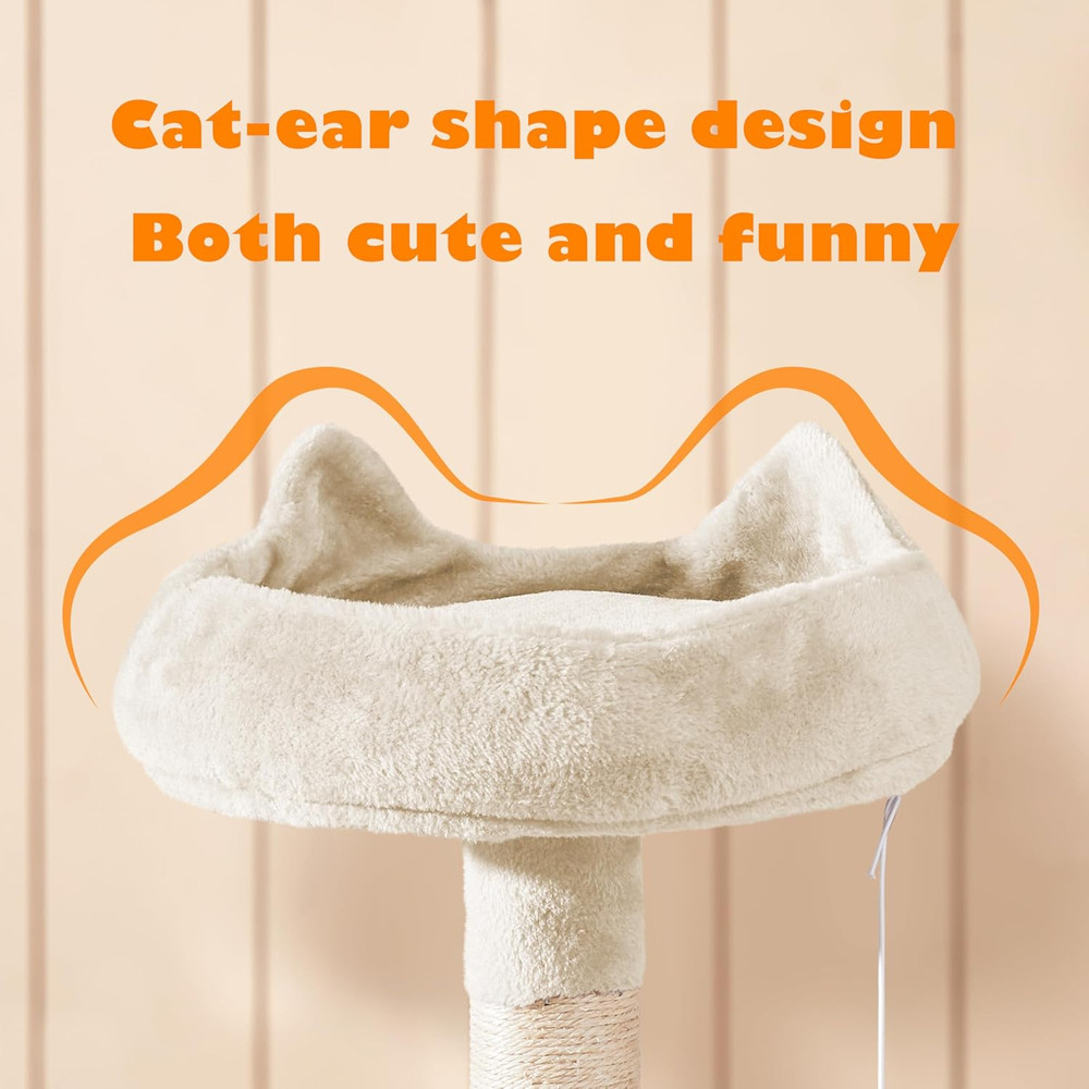 70.5" Cat Tower with Condo & Padded Perches - Multi-Level Climbing Tree