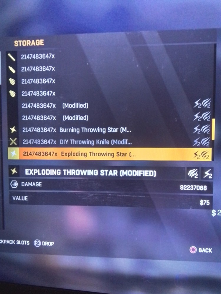 Dying Light MODDED MAX STACKS THROWABLES WEAPONS FAST DROP (PS4/PS5)