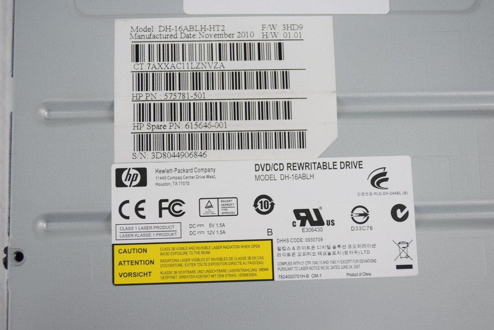 HP DH-16AAL-HT2 Internal SATA DVD Rewritable Drive