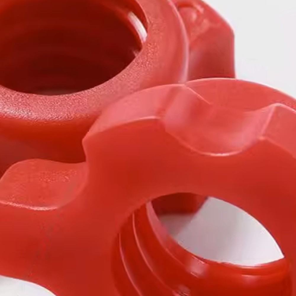 2PCS Red Spinlock Dumbbell Collar Nuts Anti-Slip