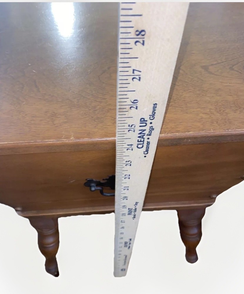Vintage Baumritter Colonial Maple Wood Dough Box End Table