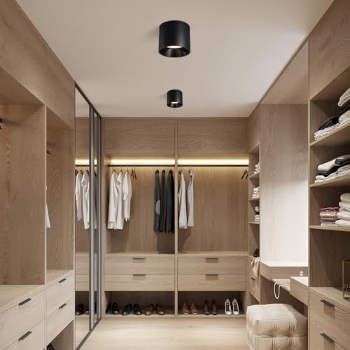 Modern LED Flush Mount Ceiling Light Fixture, 20W Dimmable & 3000K-6000K 1 Pack