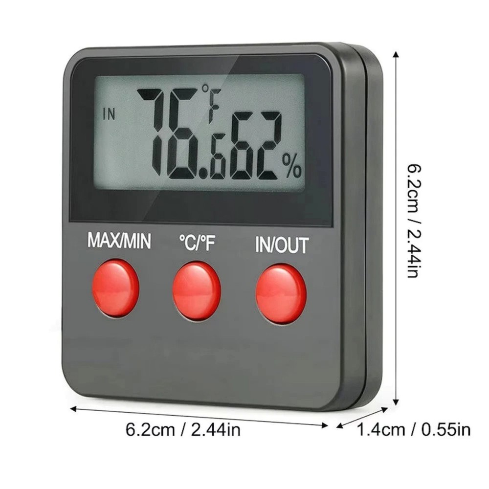 Thermometer Hygrometer Digital with Sensor Probe for Egg Incubator Terrarium