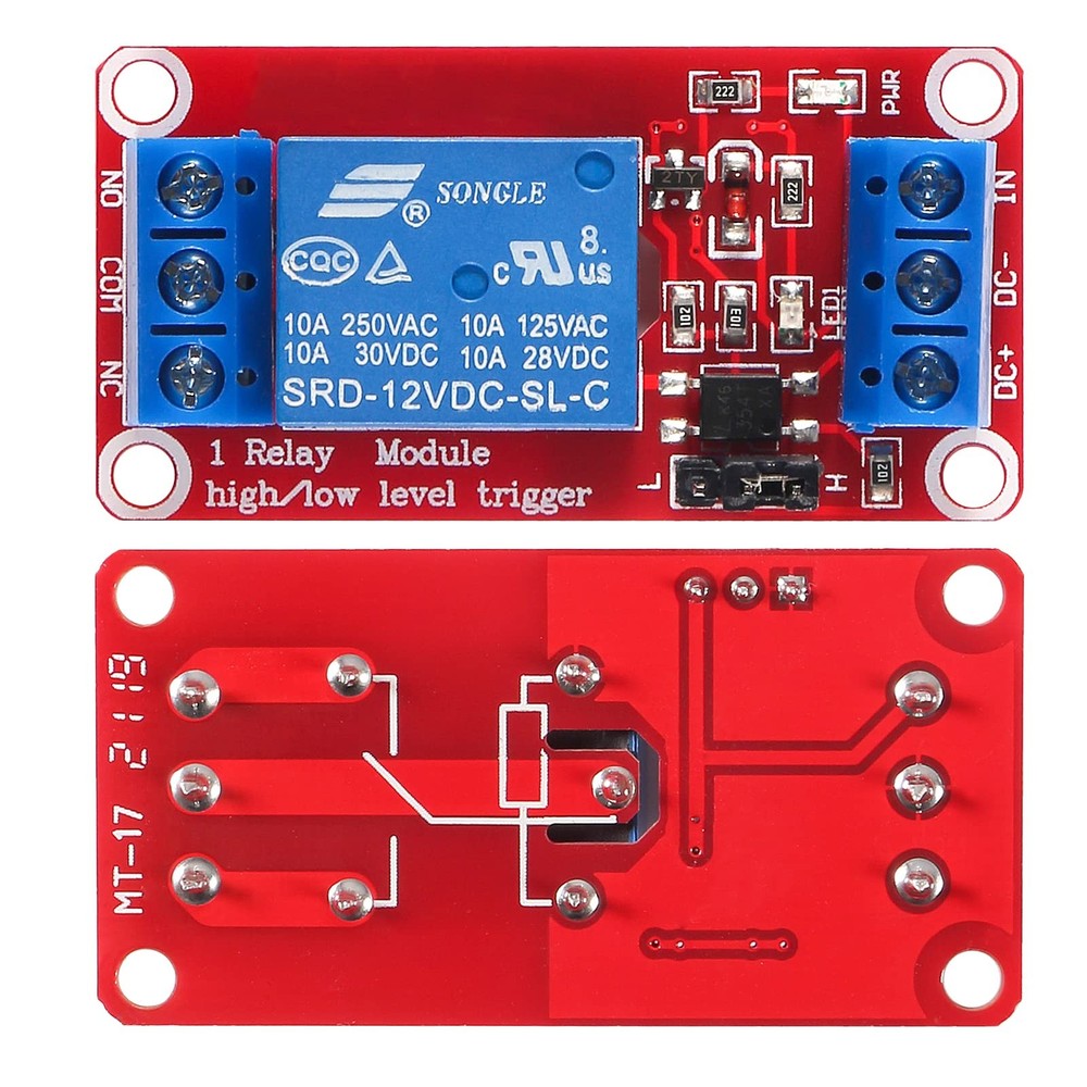 12pcs DC 12V Relay Module 1 Channel Relay Board with Optocoupler Support High...