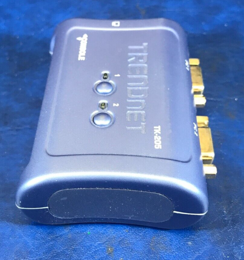 Trendnet TK-205 2 Port KVM Switch - Used