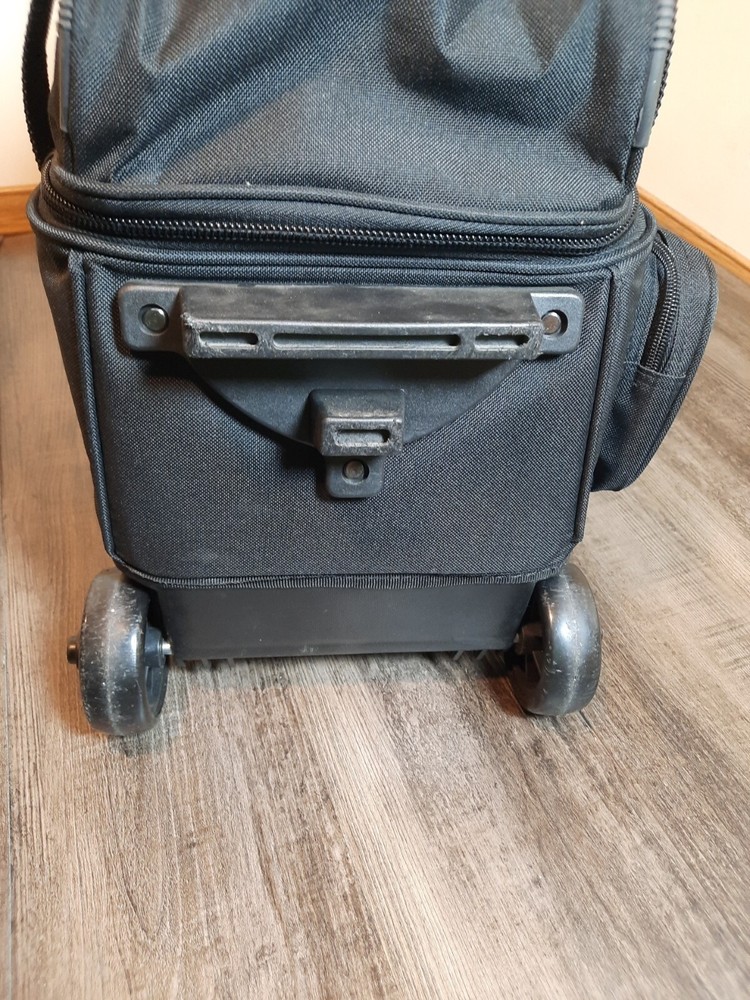 Ebonite Transport 2 Ball Roller Bowling Bag Black