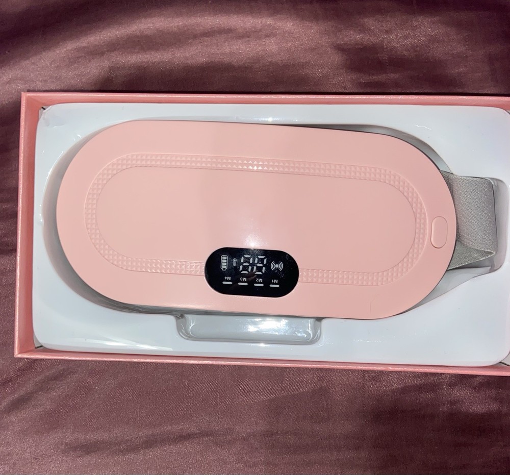 Pink Gray Electric Heating Pad USB With Temperature Settings Massage Setting