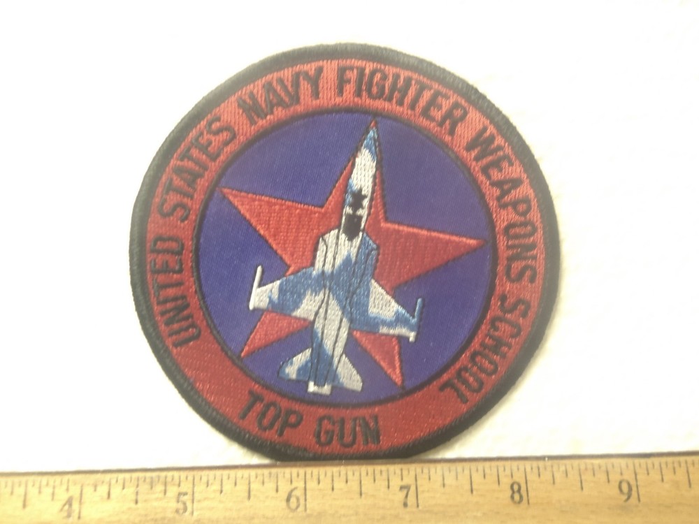 USN Fighter Weapons School Top Gun Embroidered Patch