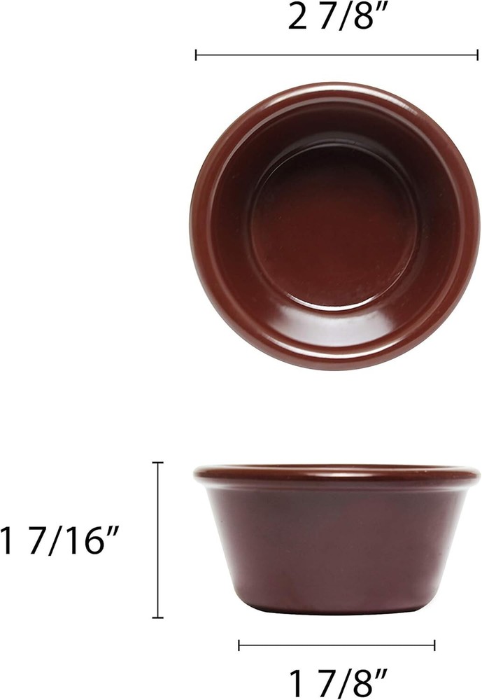 Thunder Group Melamine ramekin collection 2 1/2 oz, 2 7/8" smooth ramekin, DZ