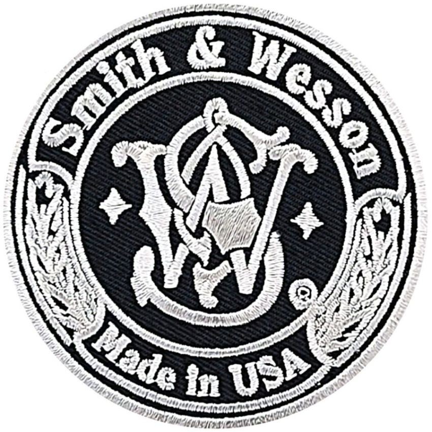 Smith and Wesson Firearm Gun Embroidered Patch | 2PC HOOK BACKING 3"x3"
