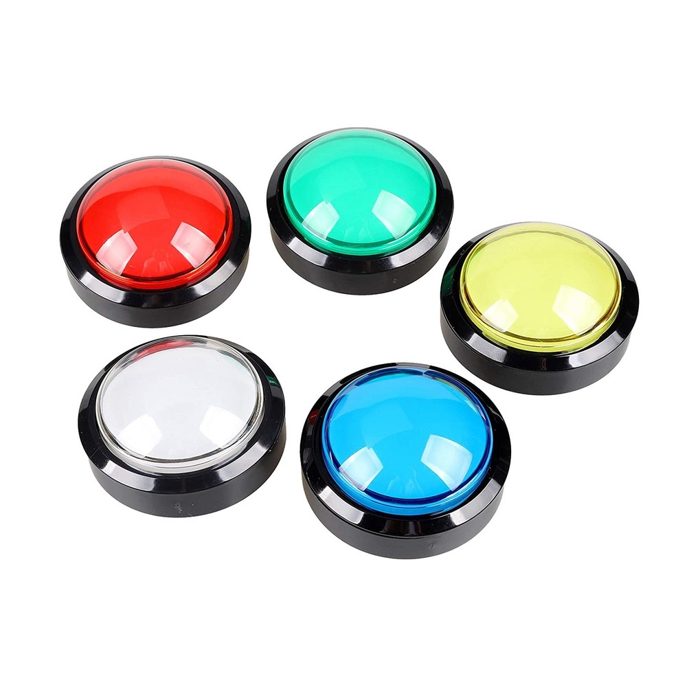 5x buttons 60mm dome 2.36 LED button with micro switch for Arcad3657